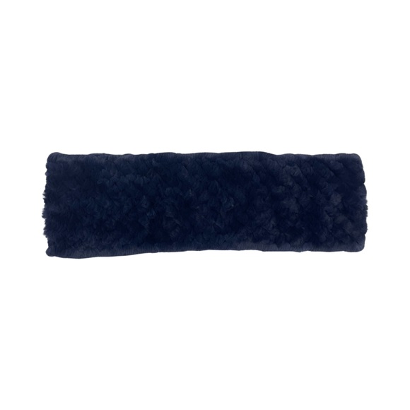 100% Real Rabbit Fur Knit Infinity Scarf - Picture 3 of 3